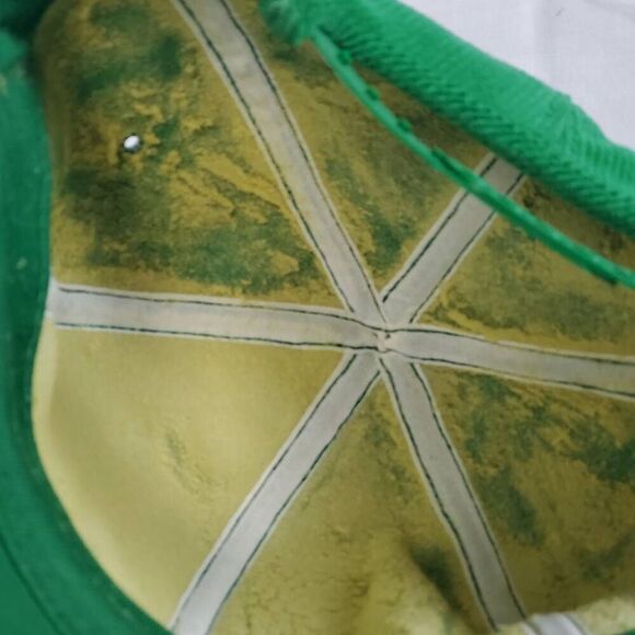 Vintage Pioneer Seed Corn Corduroy Hat Green Snapback Cap Old Logo Patch USA Far - Picture 4 of 6